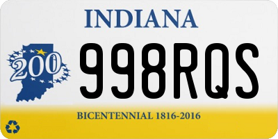 IN license plate 998RQS