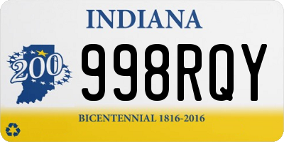 IN license plate 998RQY