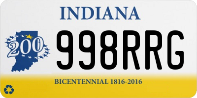 IN license plate 998RRG