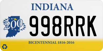 IN license plate 998RRK