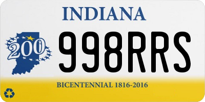 IN license plate 998RRS