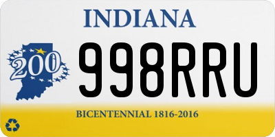 IN license plate 998RRU