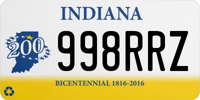 IN license plate 998RRZ