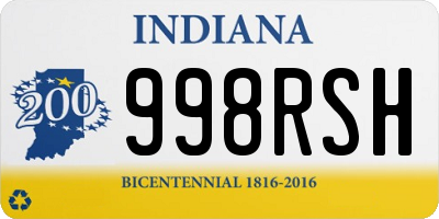 IN license plate 998RSH