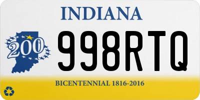 IN license plate 998RTQ