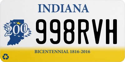 IN license plate 998RVH