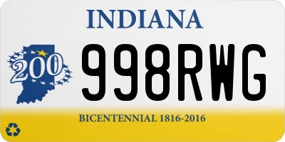 IN license plate 998RWG