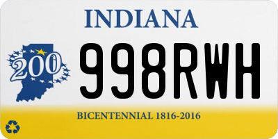 IN license plate 998RWH