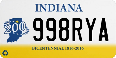 IN license plate 998RYA