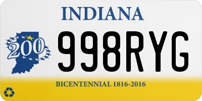 IN license plate 998RYG