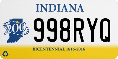 IN license plate 998RYQ