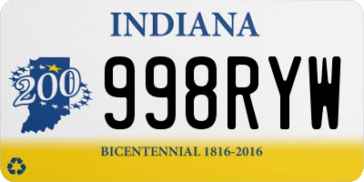 IN license plate 998RYW