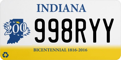 IN license plate 998RYY