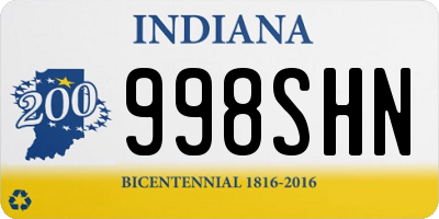 IN license plate 998SHN