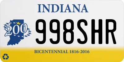 IN license plate 998SHR