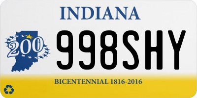 IN license plate 998SHY