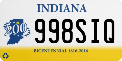 IN license plate 998SIQ