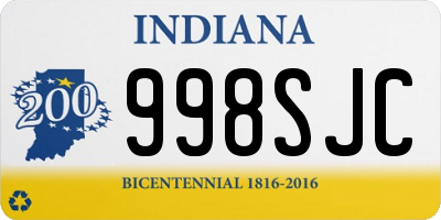 IN license plate 998SJC