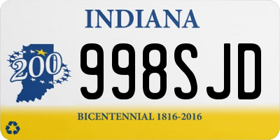 IN license plate 998SJD