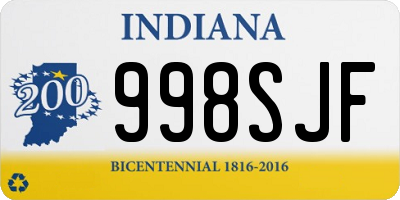 IN license plate 998SJF