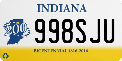 IN license plate 998SJU