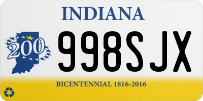 IN license plate 998SJX