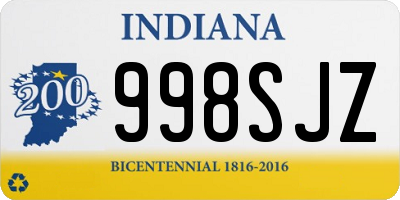 IN license plate 998SJZ