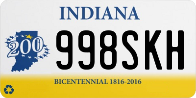 IN license plate 998SKH