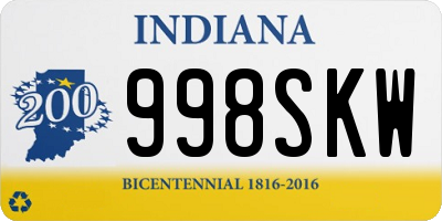 IN license plate 998SKW