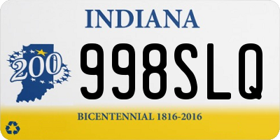 IN license plate 998SLQ