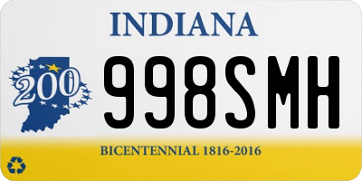 IN license plate 998SMH