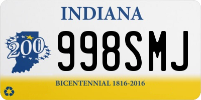 IN license plate 998SMJ