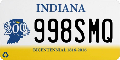 IN license plate 998SMQ