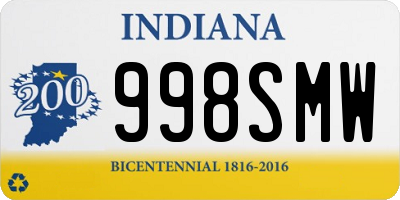 IN license plate 998SMW