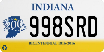 IN license plate 998SRD