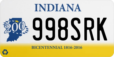 IN license plate 998SRK