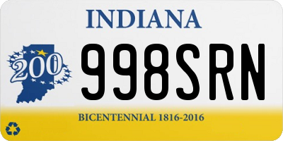 IN license plate 998SRN