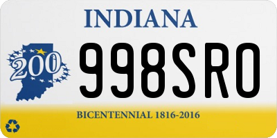 IN license plate 998SRO
