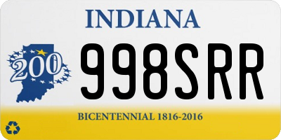 IN license plate 998SRR