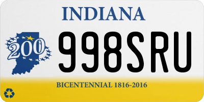 IN license plate 998SRU