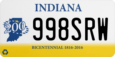 IN license plate 998SRW