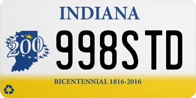 IN license plate 998STD