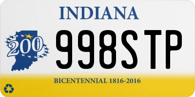 IN license plate 998STP