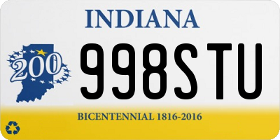 IN license plate 998STU