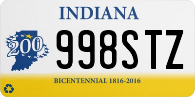 IN license plate 998STZ