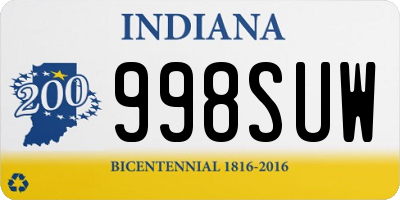 IN license plate 998SUW