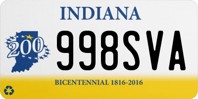 IN license plate 998SVA