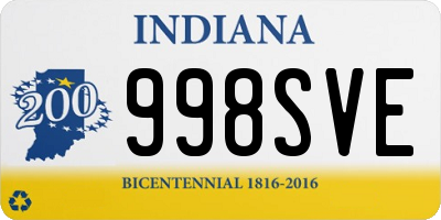 IN license plate 998SVE