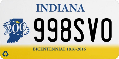 IN license plate 998SVO