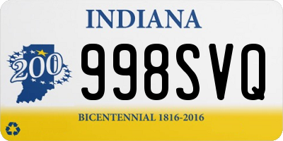 IN license plate 998SVQ